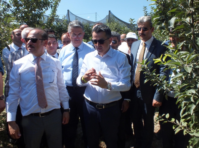 Köylülerin meyve bahçesi projesi Bakan Pakdemirli'den övgü aldı